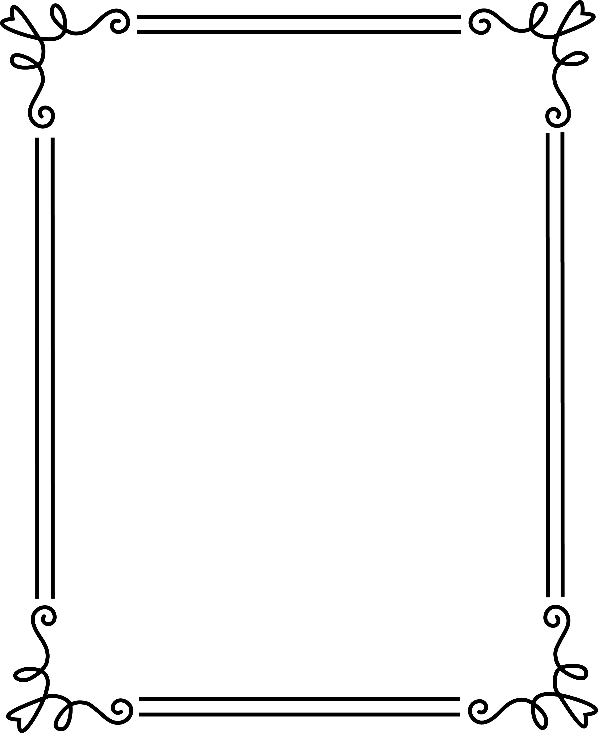 free black and white christmas clipart borders - photo #43