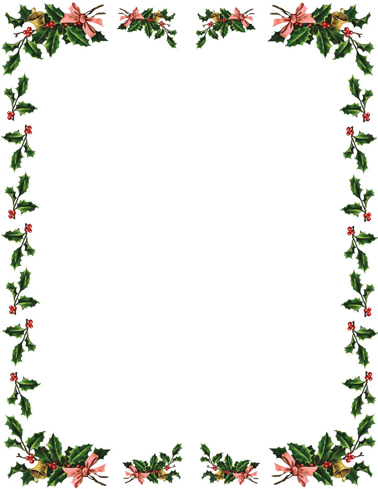 free christmas border clipart for microsoft word - photo #8