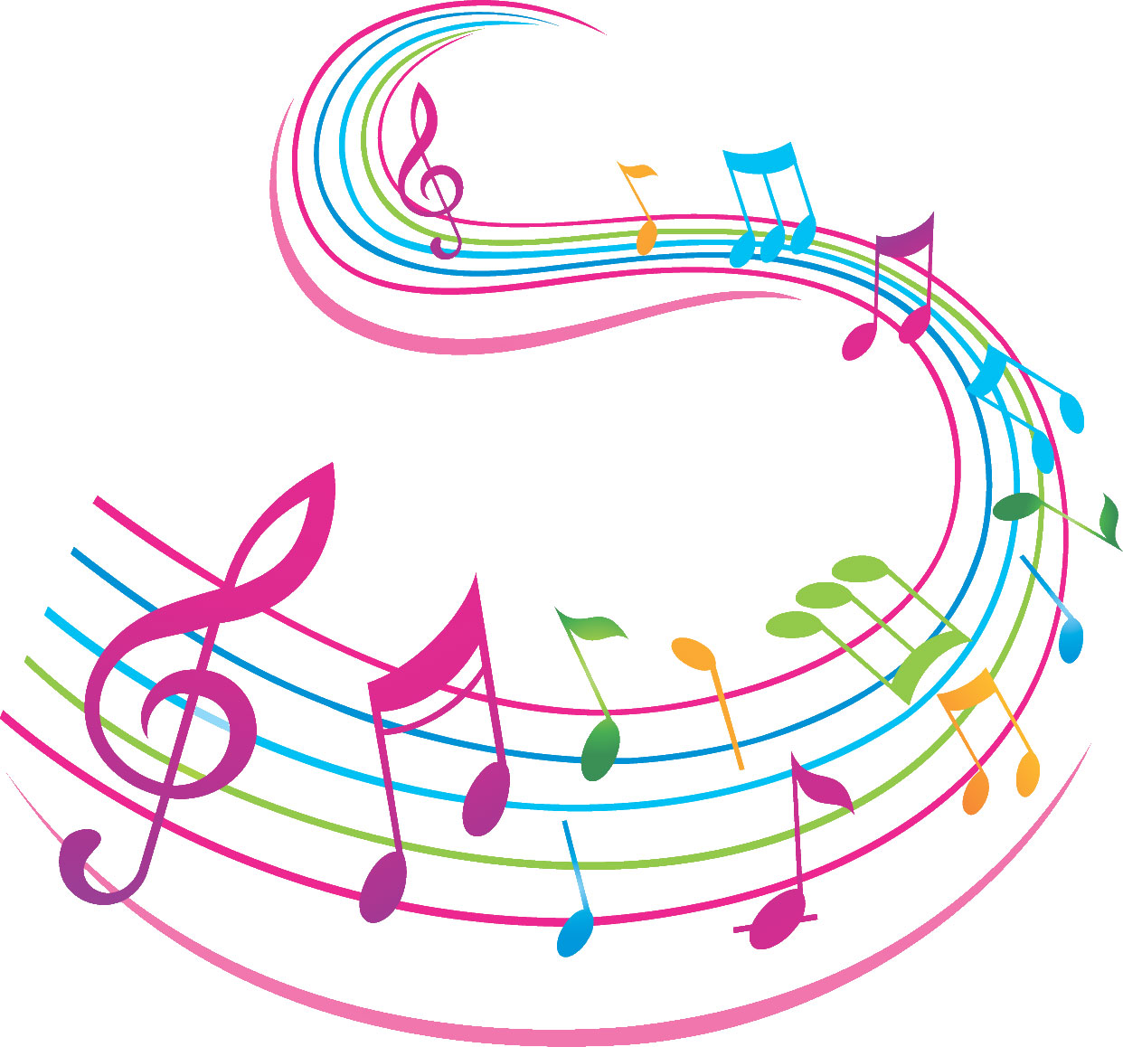 clip art floating music notes - photo #6