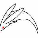 無料のうさぎイラスト素材 くだうさぎ