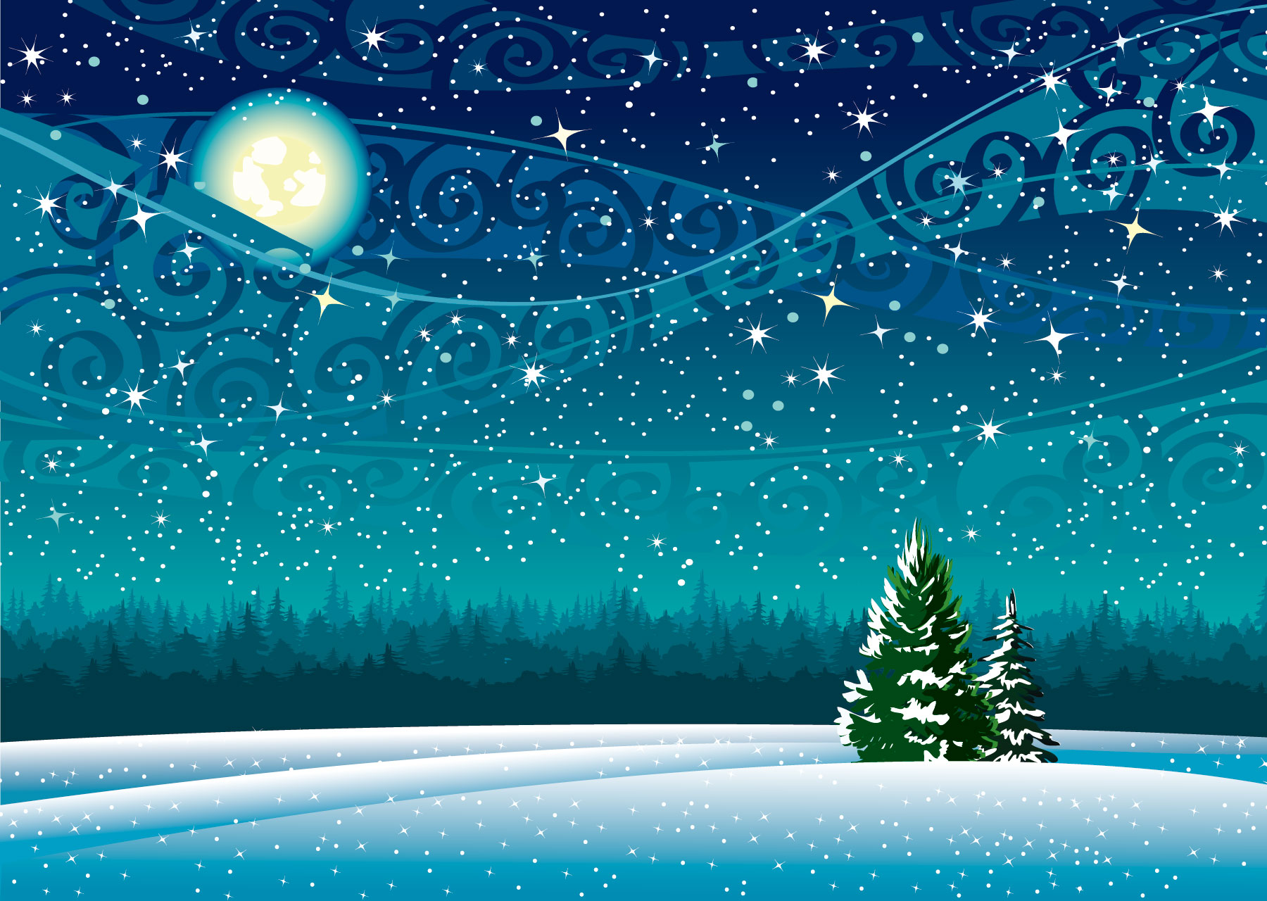 winter landscape clipart free - photo #34