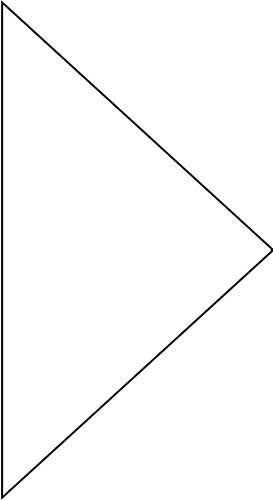 矢印イラスト素材「二等辺三角形」