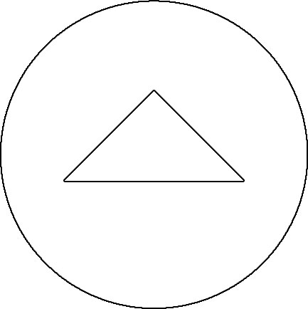 矢印イラスト素材「三角形-円形」