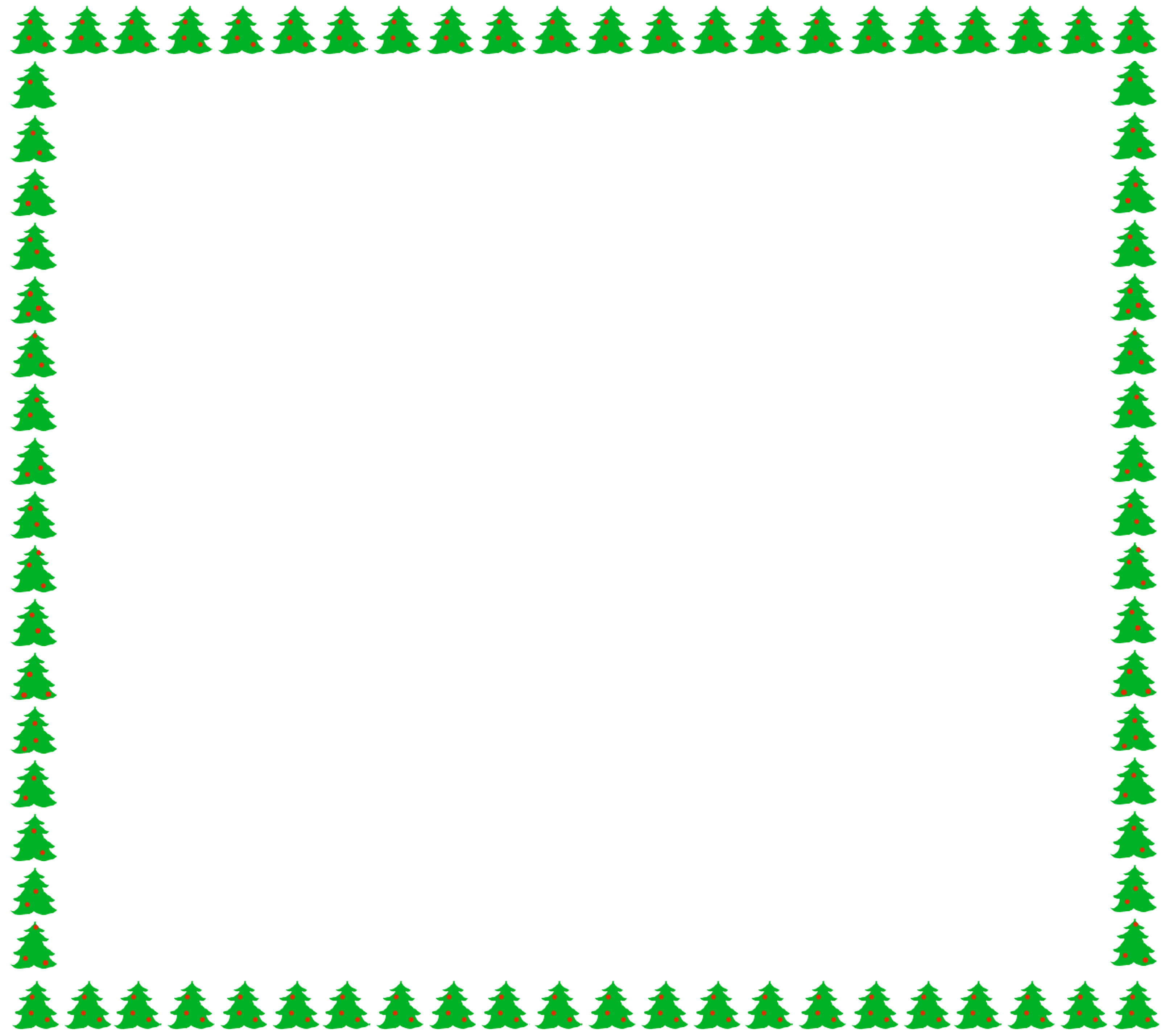 フレーム枠素材「針葉樹（クリスマス）」