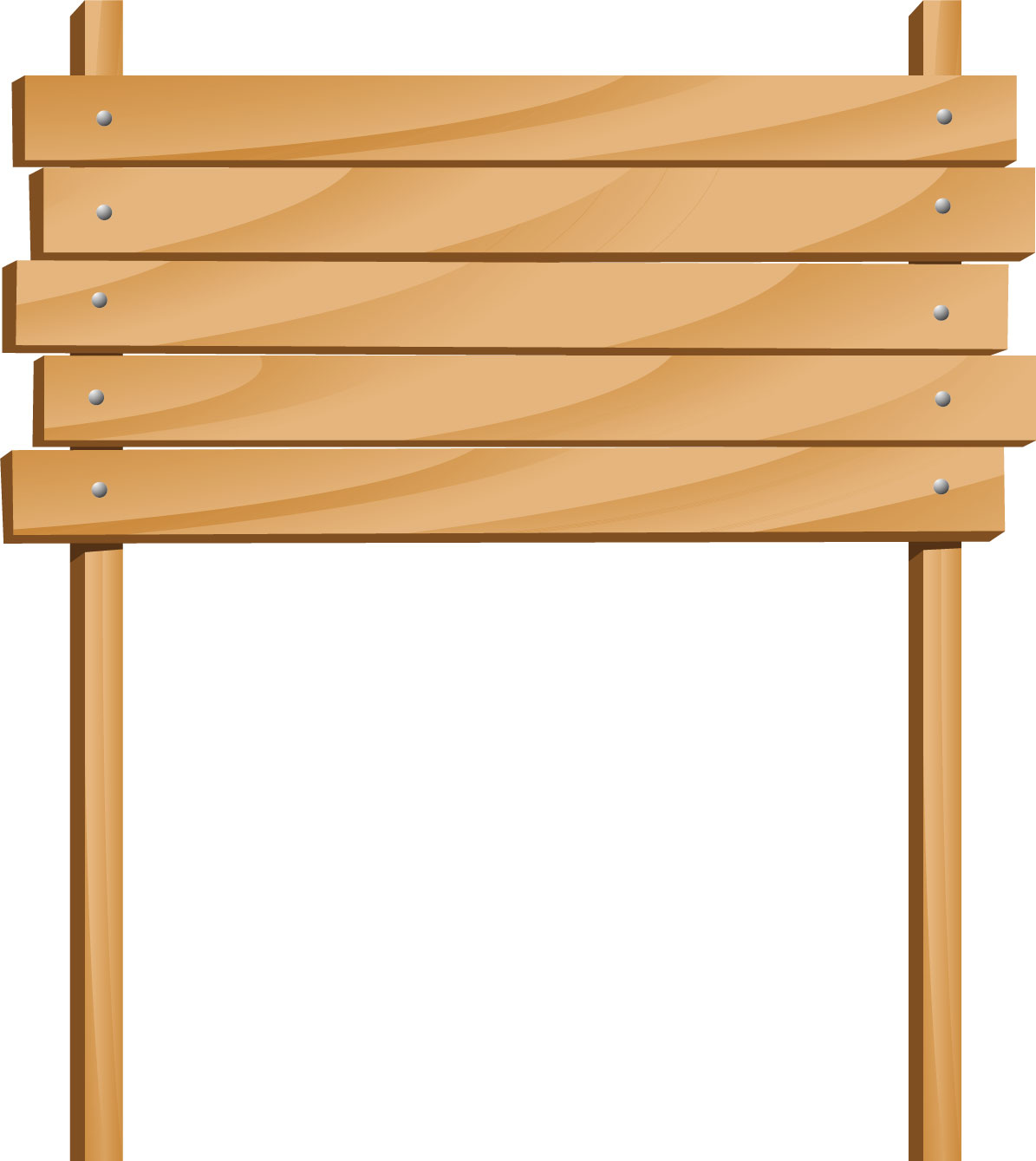 フレーム 囲い枠のイラストno 349 板の掲示板 木材 無料のフリー素材集