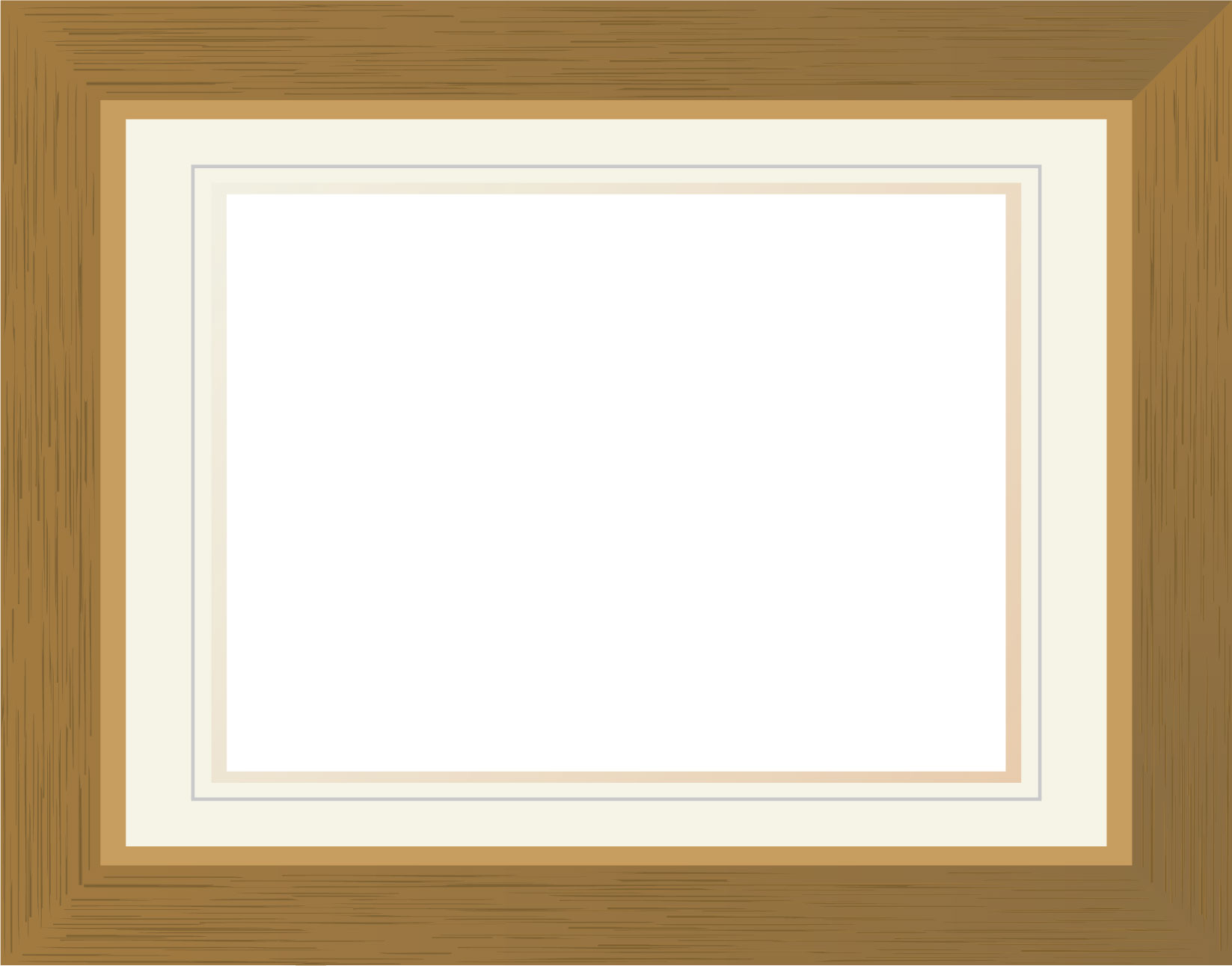 フレーム 囲い枠のイラストno 384 額縁 木製 木目 無料のフリー素材集