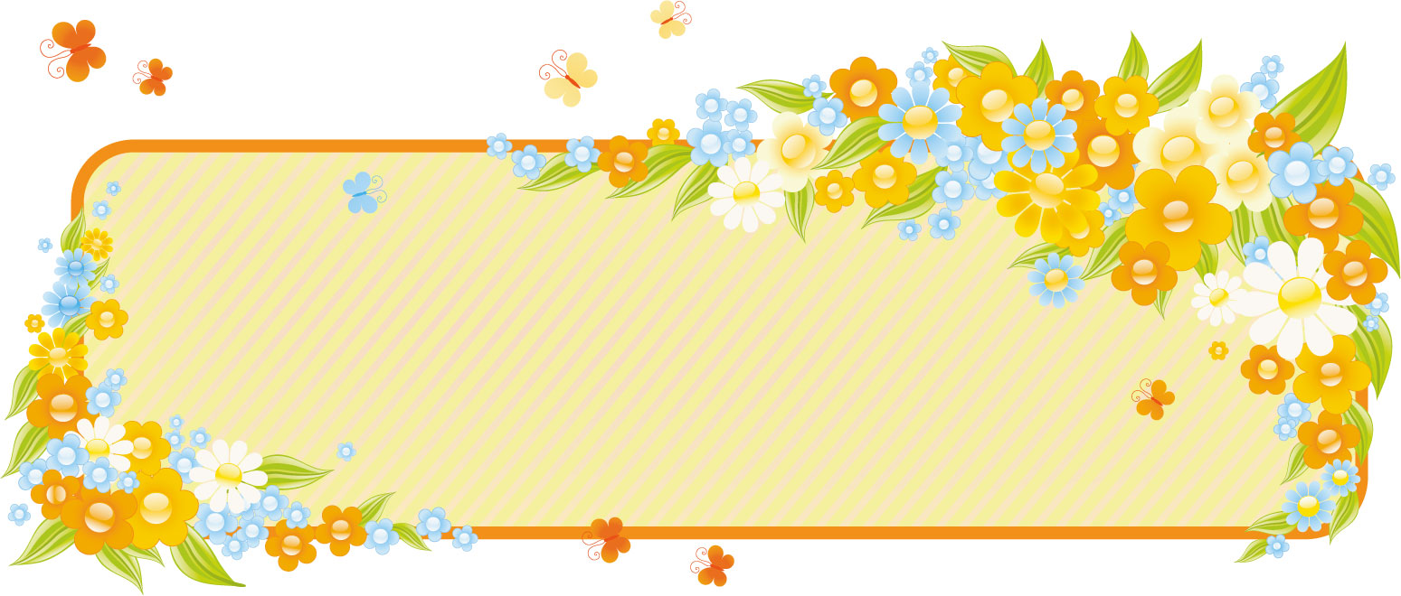 フレーム 囲い枠のイラストno 554 かわいい花のフレーム 無料のフリー素材集
