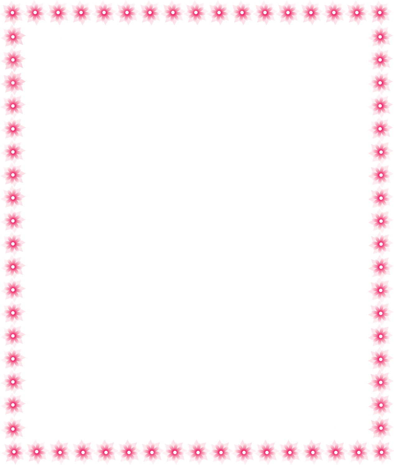 フレーム 囲い枠のイラストno 578 ピンクの花のフレーム 無料のフリー素材集