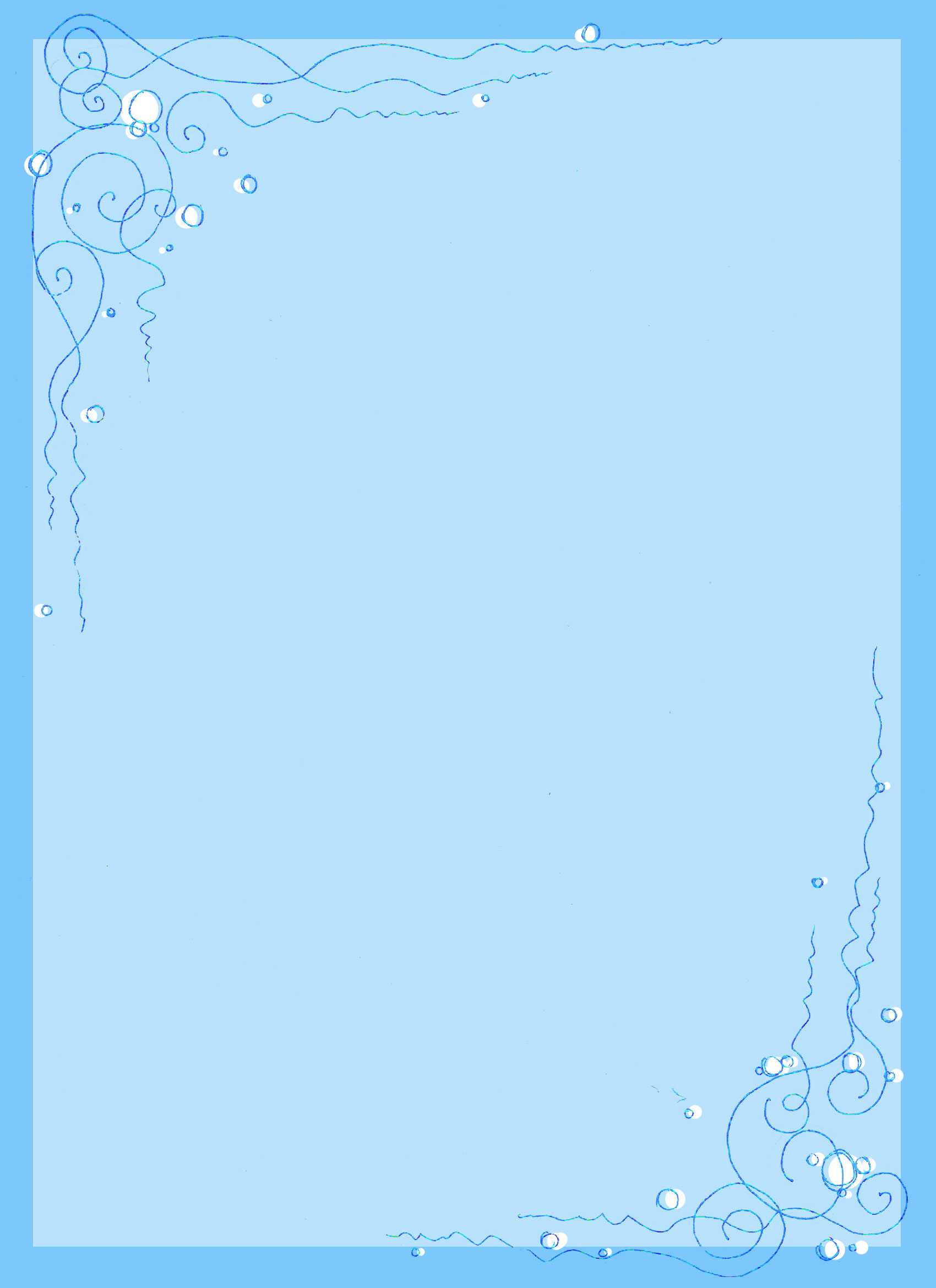 無料のフリー素材 フレーム枠 タイトル 海のイメージ