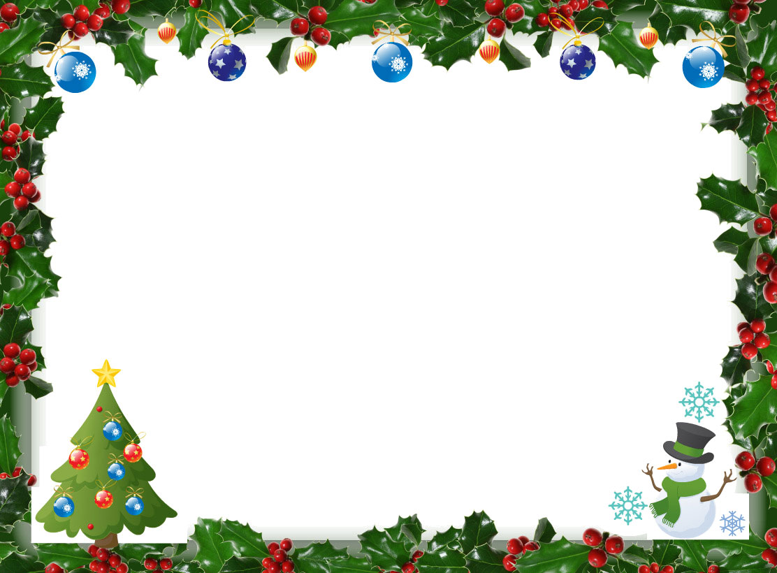 free online christmas clipart borders - photo #49