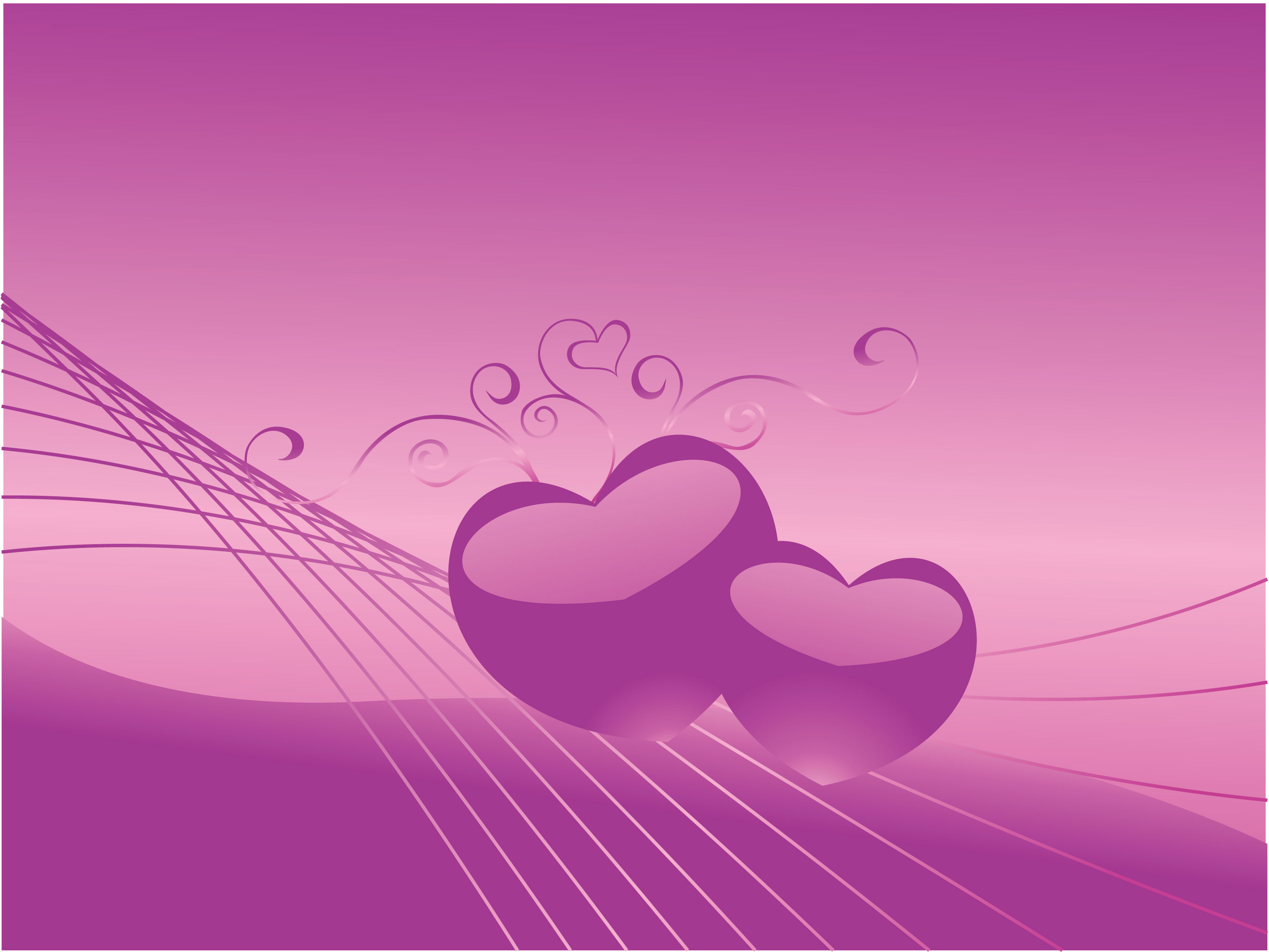 ハートデザインの壁紙 背景素材 無料画像no 084 双子ハート 紫