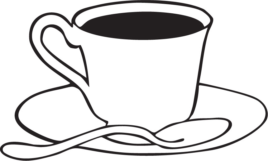 寄せ書きデザイン イラスト素材 コーヒーカップ