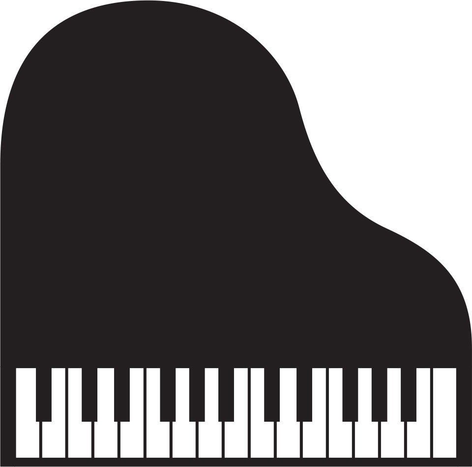 画像サンプル-白黒のピアノ
