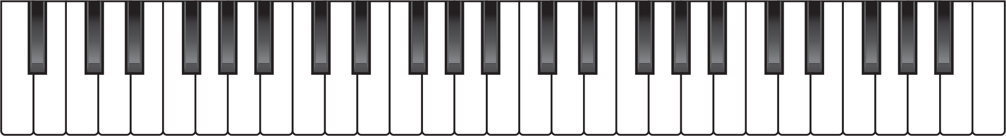 音符のイラストno 467 鍵盤のライン 無料のフリー素材集
