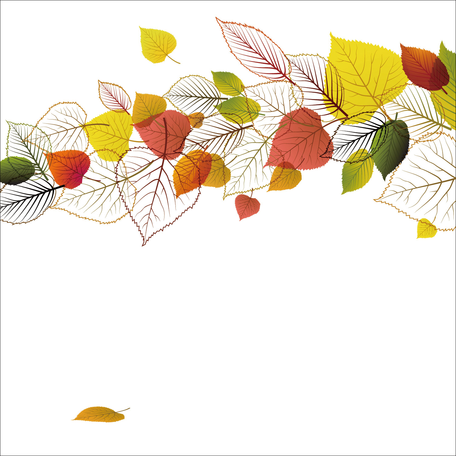 秋のイラストno 258 紅葉 落葉 無料のフリー素材集 花鳥風月
