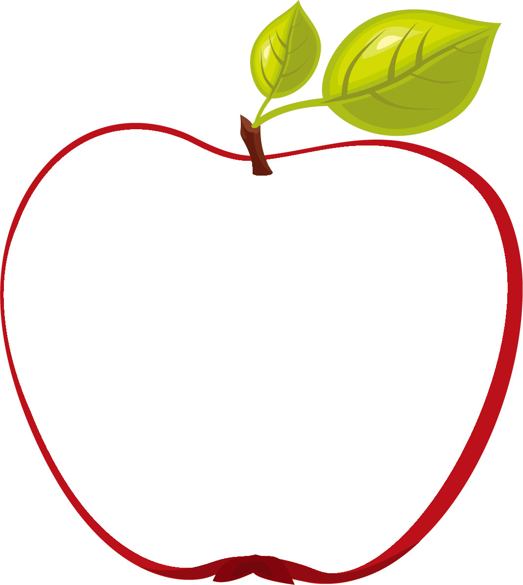 秋のイラストno 348 フレーム 赤いリンゴ 無料のフリー素材集 花鳥風月