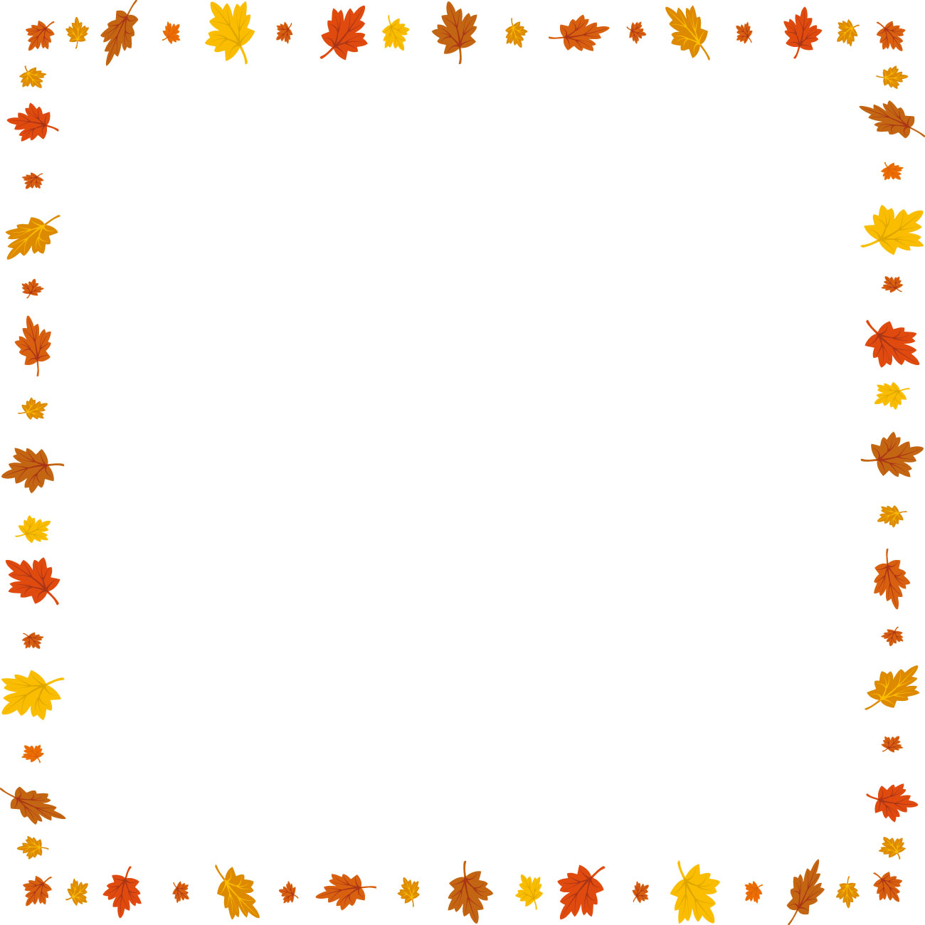 秋のイラストno 371 フレーム 紅葉 枯葉 無料のフリー素材集 花鳥風月