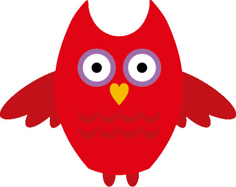 秋のイラストno 223 ポップなフクロウ 無料のフリー素材集 花鳥風月