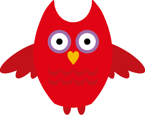 秋のイラストno 223 ポップなフクロウ 無料のフリー素材集 花鳥風月