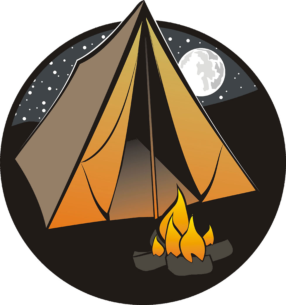 季節の行事 イベントのイラストno 021 テントとたき火 無料のフリー素材集 花鳥風月