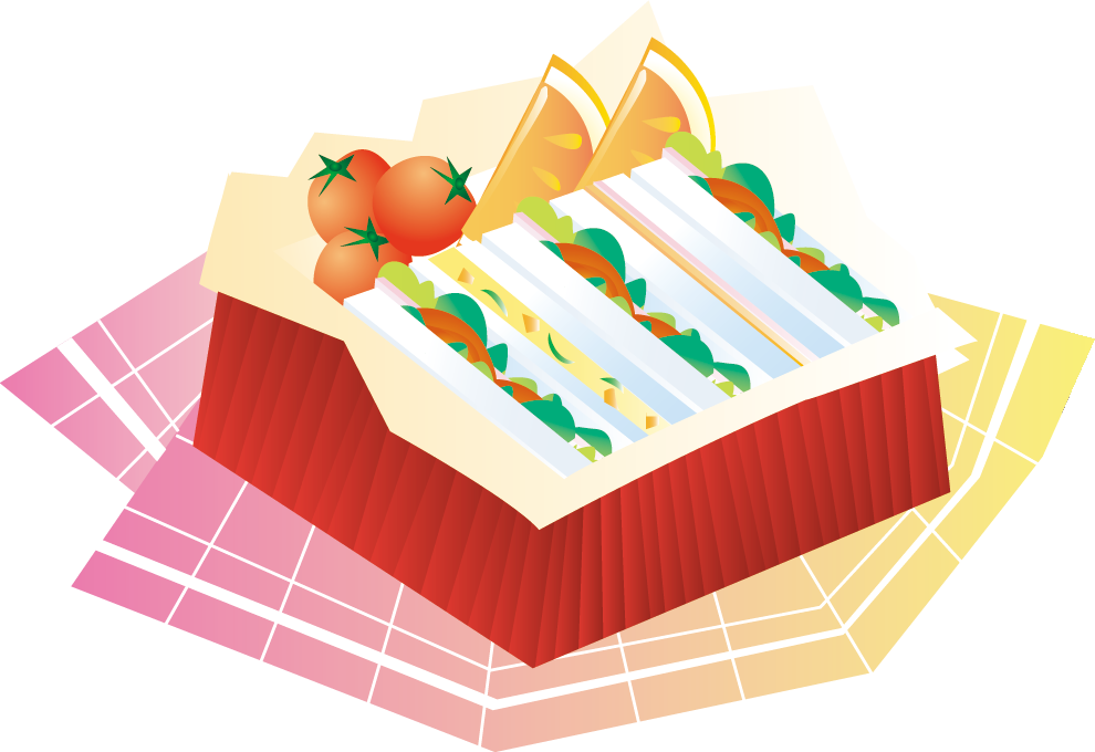 季節の行事 イベントのイラストno 70 お弁当 サンドイッチ 無料のフリー素材集 花鳥風月