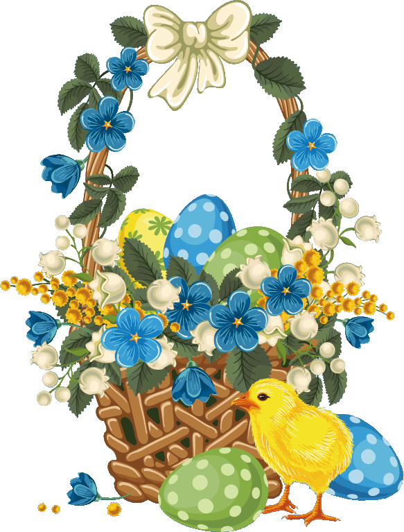 ４月のイラストno 039 卵 ひよこ バスケット 無料のフリー素材集 花鳥風月