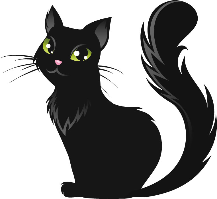 ハロウィンのイラストno 044 魔女の使い 黒猫 無料のフリー素材集 花鳥風月