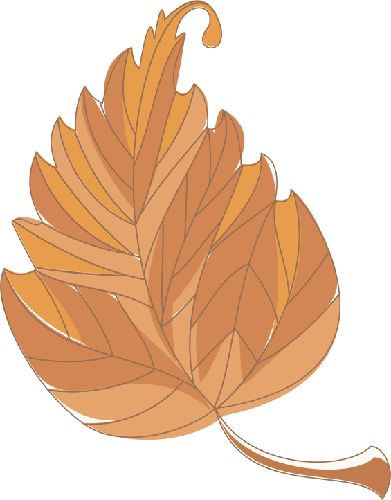 秋のイラストno 1 枯れ葉 手書き風 無料のフリー素材集 花鳥風月