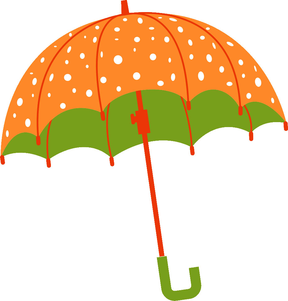 ６月のイラストno 239 水玉模様の傘 無料のフリー素材集 花鳥風月