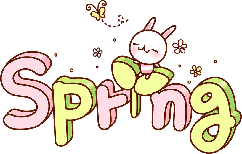 春のイラストno 139 英語 Spring キャラクター 無料のフリー素材集 花鳥風月
