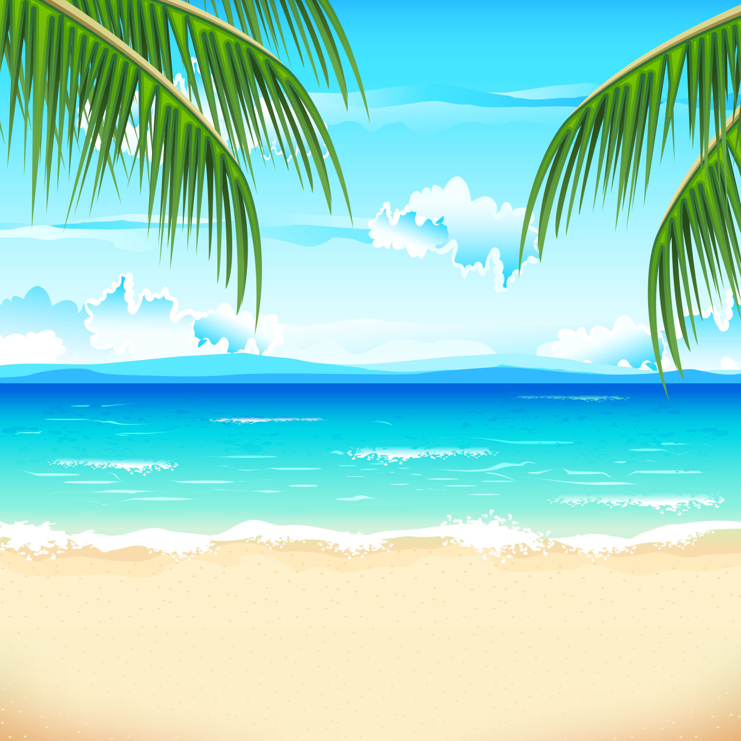 beach illustration free download