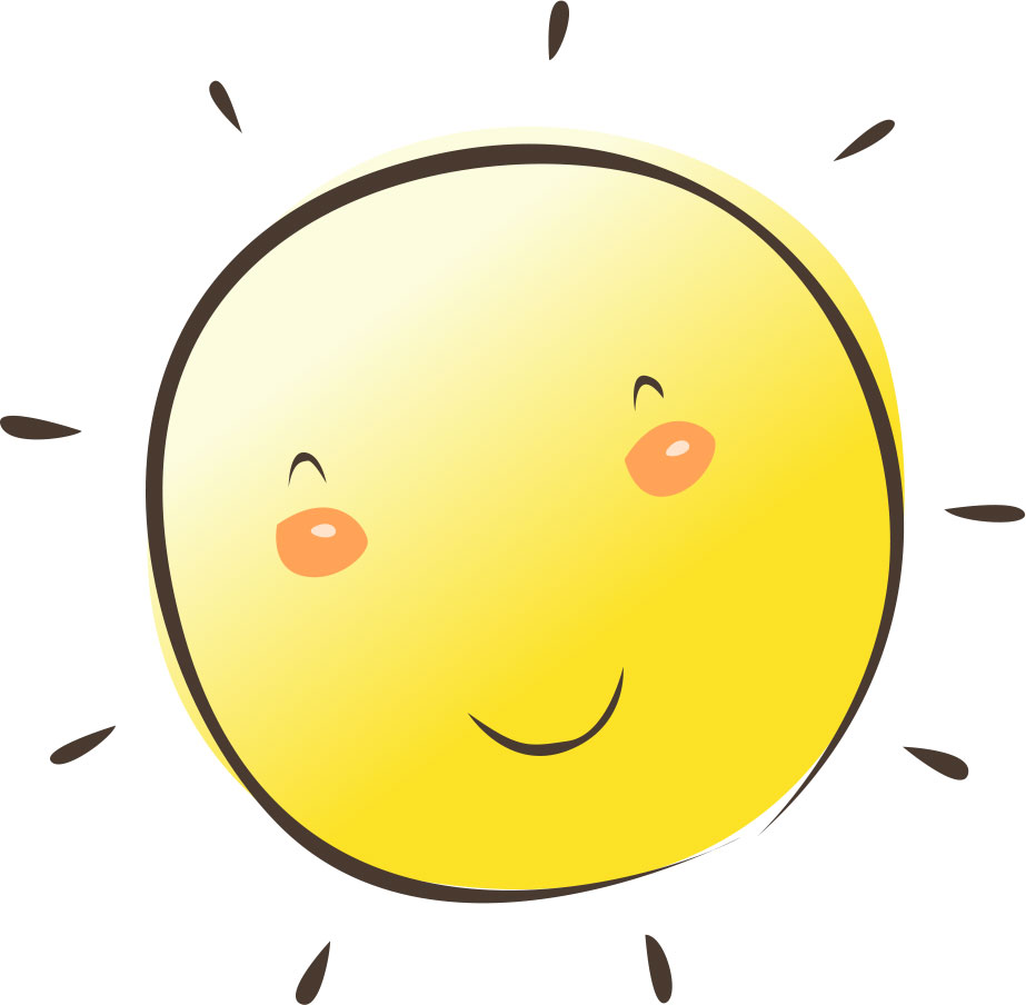 夏のイラストno 609 笑顔の太陽 無料のフリー素材集 花鳥風月
