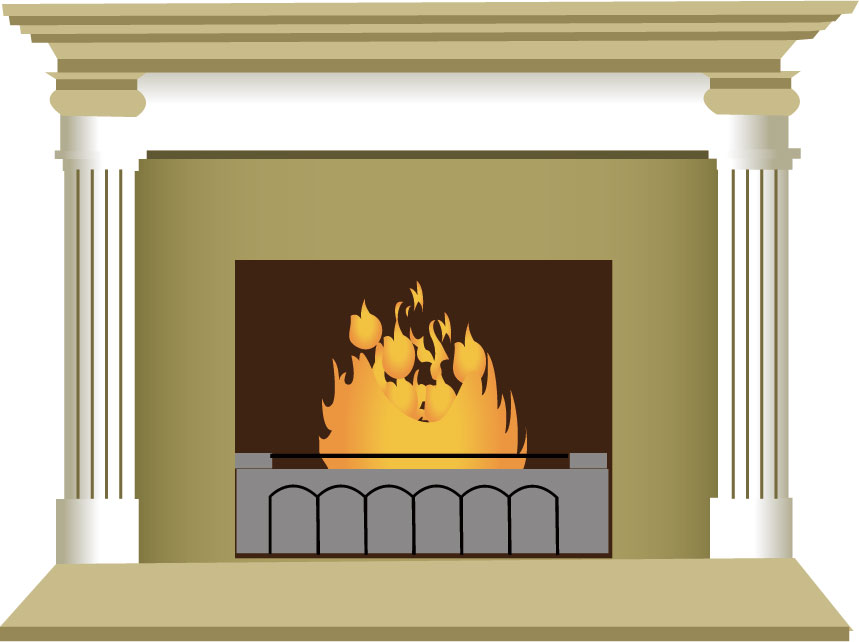 冬の画像サンプル-暖炉・薪ストーブ