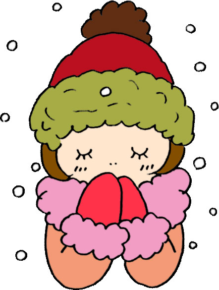 冬の画像サンプル-冬服の女の子