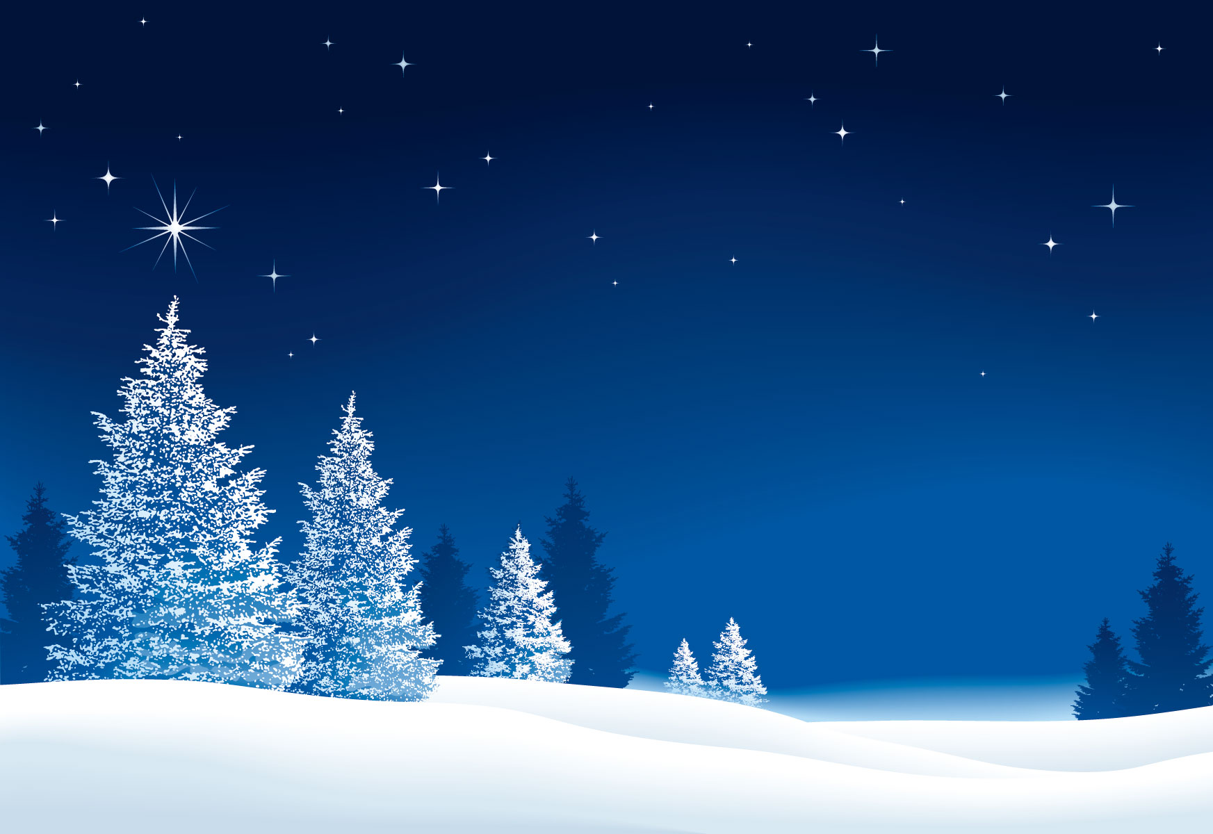 冬の画像サンプル-冬山の星々