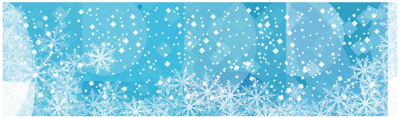 冬の画像サンプル-雪の結晶-バナー