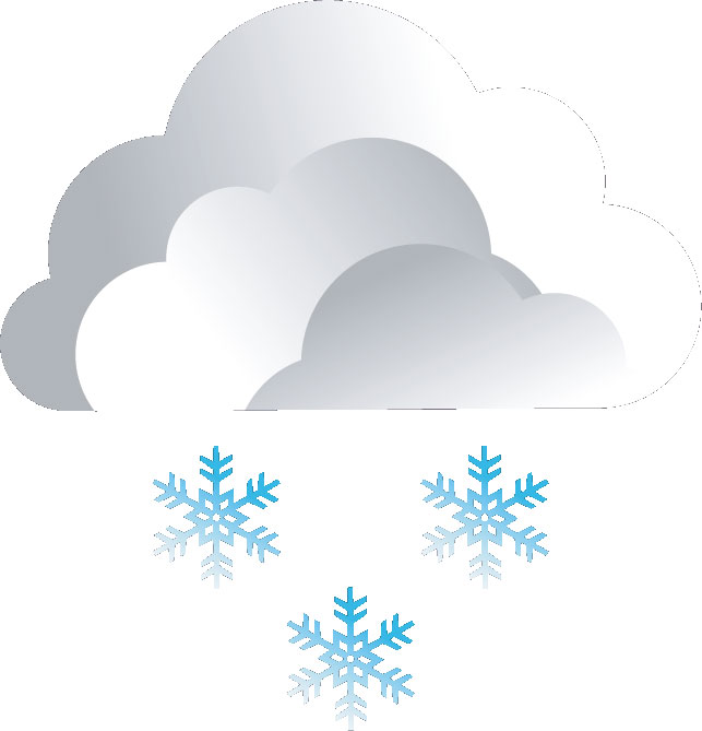 冬の画像サンプル-雪を降らせる雲